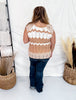 Tan And Cream Textured Knit Sleeveless Top - Whiskey Skies - BIBI