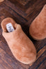 Tan "Comfy" Fuzzy Slippers - Whiskey Skies - CORKYS FOOTWEAR