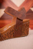 Tan Devon Wedges - Whiskey Skies - VERY G