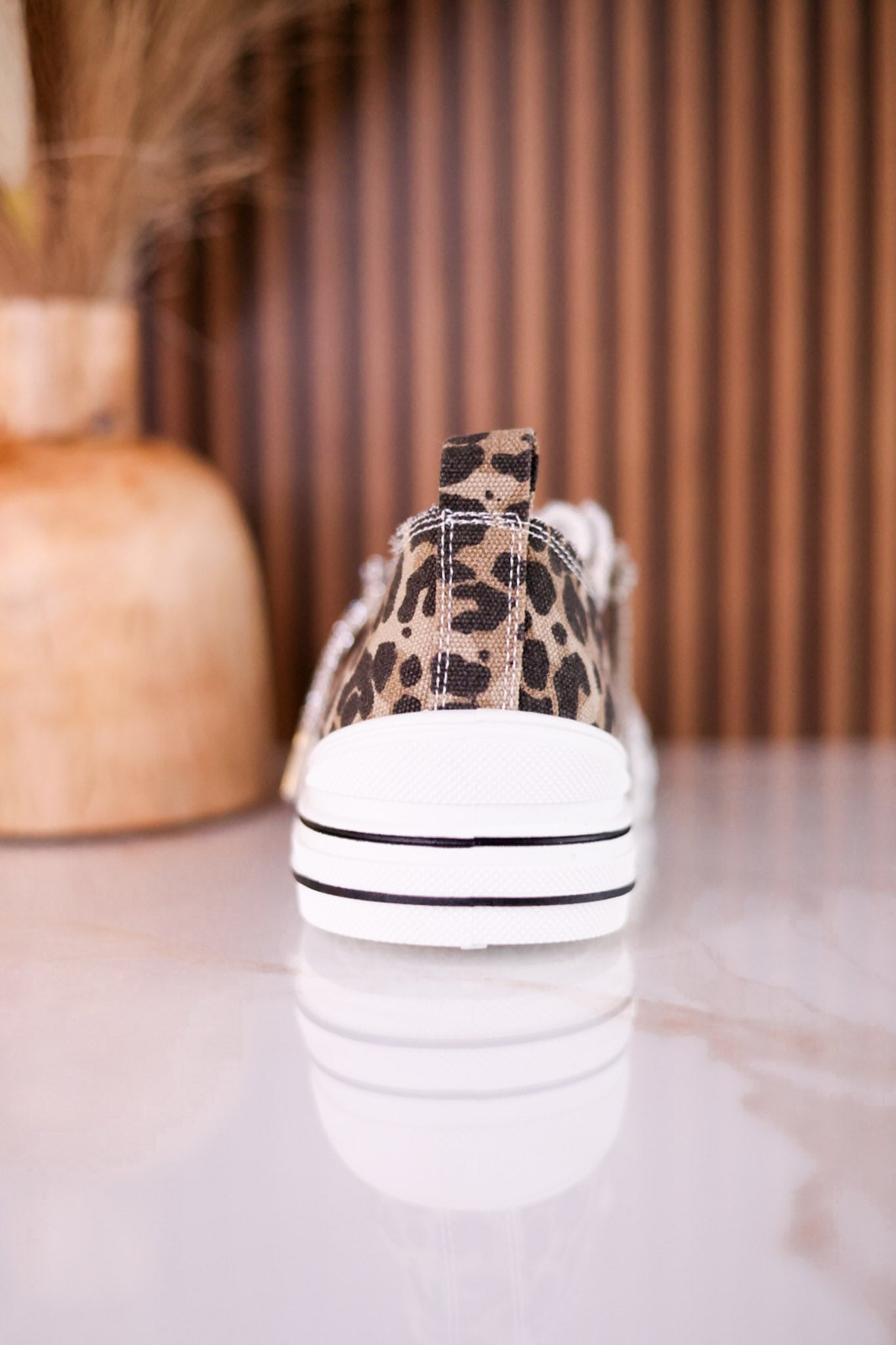 Tan Leopard Sneakers W/ Sparkly Laces - Whiskey Skies - VERY G