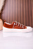 Tan Velvet Aman Sneakers - Whiskey Skies - VERY G