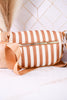 Tan & White Striped Day Pack Purse - Whiskey Skies - DM MERCHANDISING