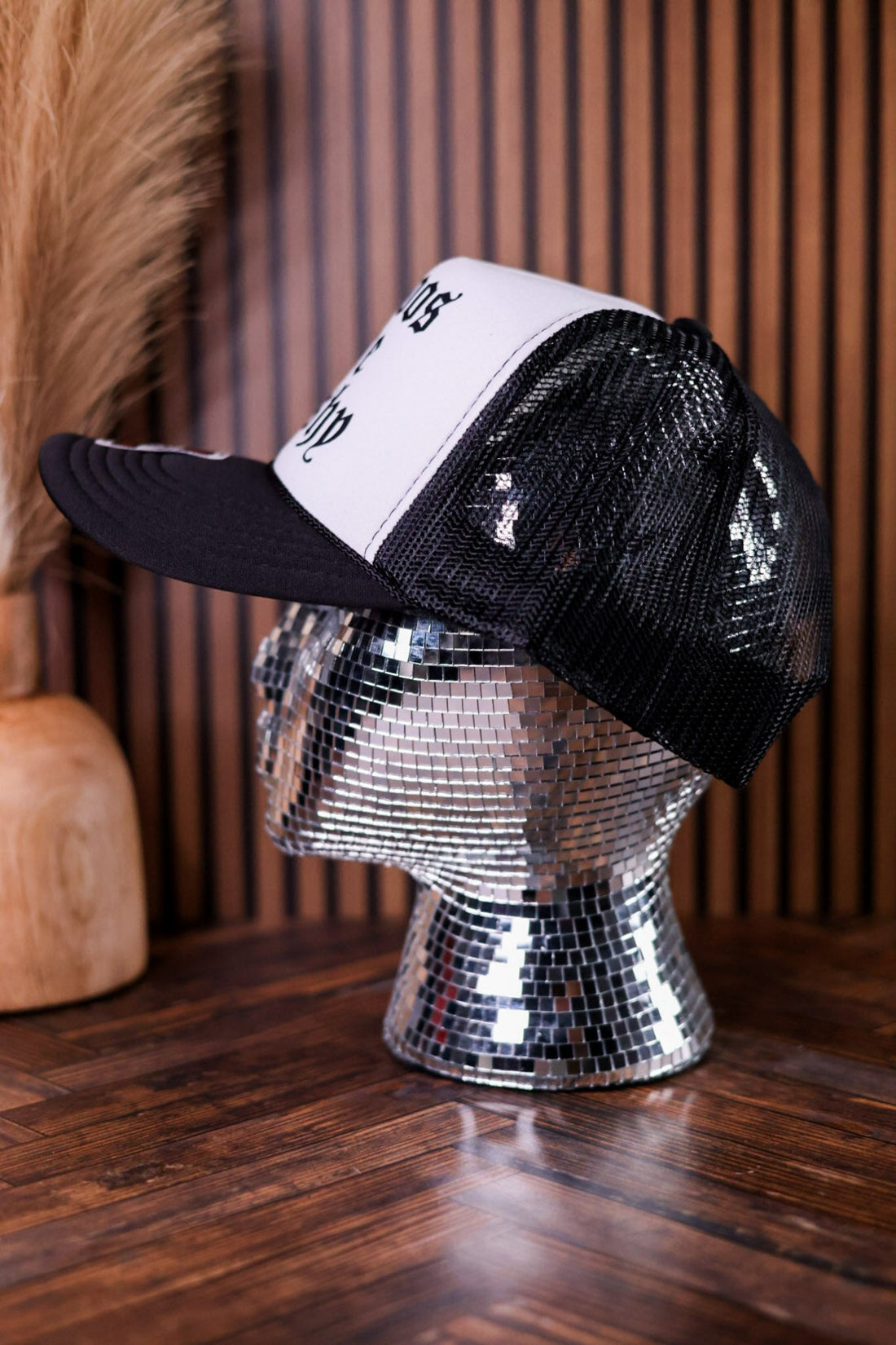 "Tattoos Are Trashy" Black & White Trucker Hat - Whiskey Skies - THE LATTIMORE CLAIM