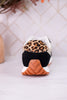 Taupe And Black Sneakers With Leopard Print Accents - Whiskey Skies - VERY G