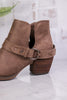 Taupe Ankle Booties - Whiskey Skies - VERY G