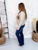 Taupe Argyle Print Button Front Cardigan - Whiskey Skies - POLAGRAM + BAEVELY
