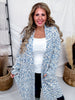 Taupe & Blue Space Dyed Long Sleeve Cardigan Duster - Whiskey Skies - SWEET GENERIS