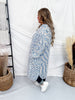 Taupe & Blue Space Dyed Long Sleeve Cardigan Duster - Whiskey Skies - SWEET GENERIS