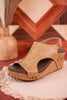 Taupe Carley Wedges - Whiskey Skies - CORKYS FOOTWEAR