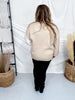 Taupe & White Yin Yang Sweater - Whiskey Skies - JADE BY JANE