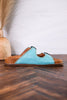 Teal "Atta Girl" Sandals With Engraved Buckles - Whiskey Skies - CORKYS FOOTWEAR
