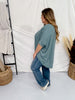 Teal Thermal Top with Dolman Sleeves - Whiskey Skies - ANDREE BY UNIT