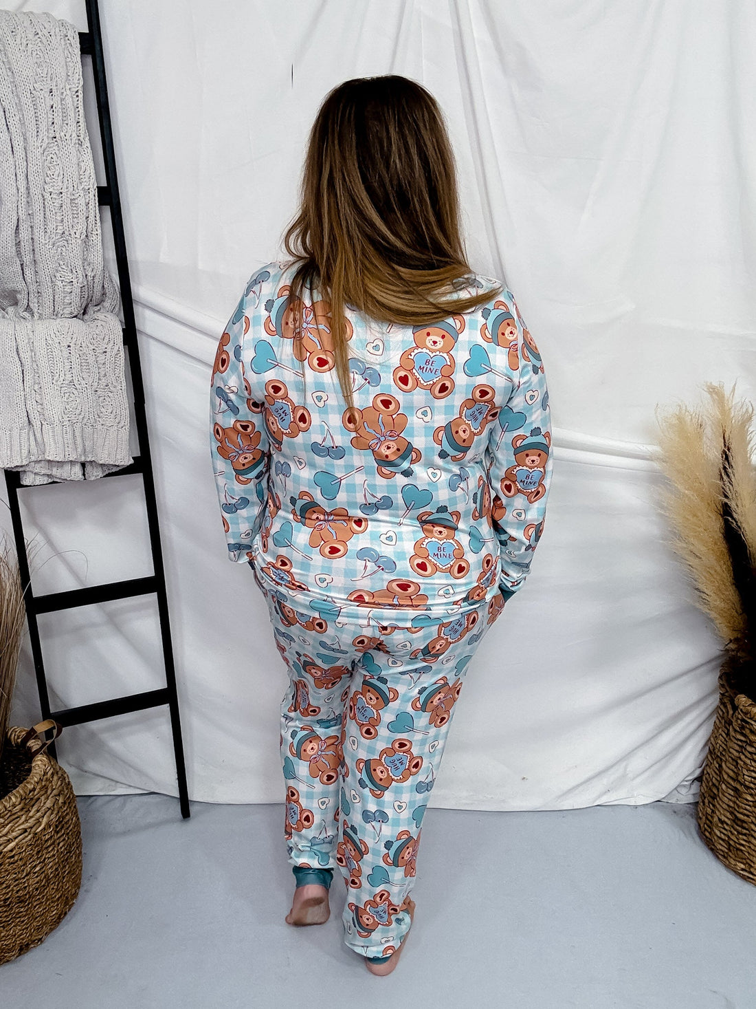 Teddy Bear Loungewear PJ Set - Whiskey Skies - SHIRLEY & STONE