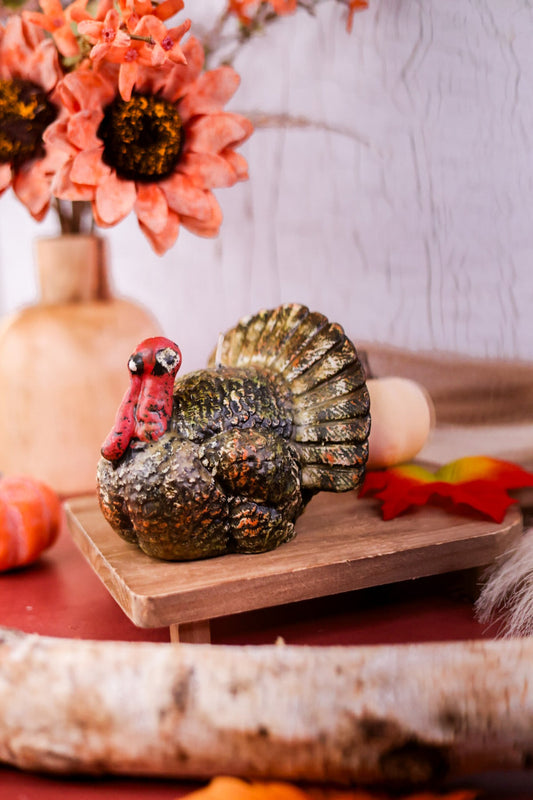 Teddy Turkey Candle - Whiskey Skies - TAG