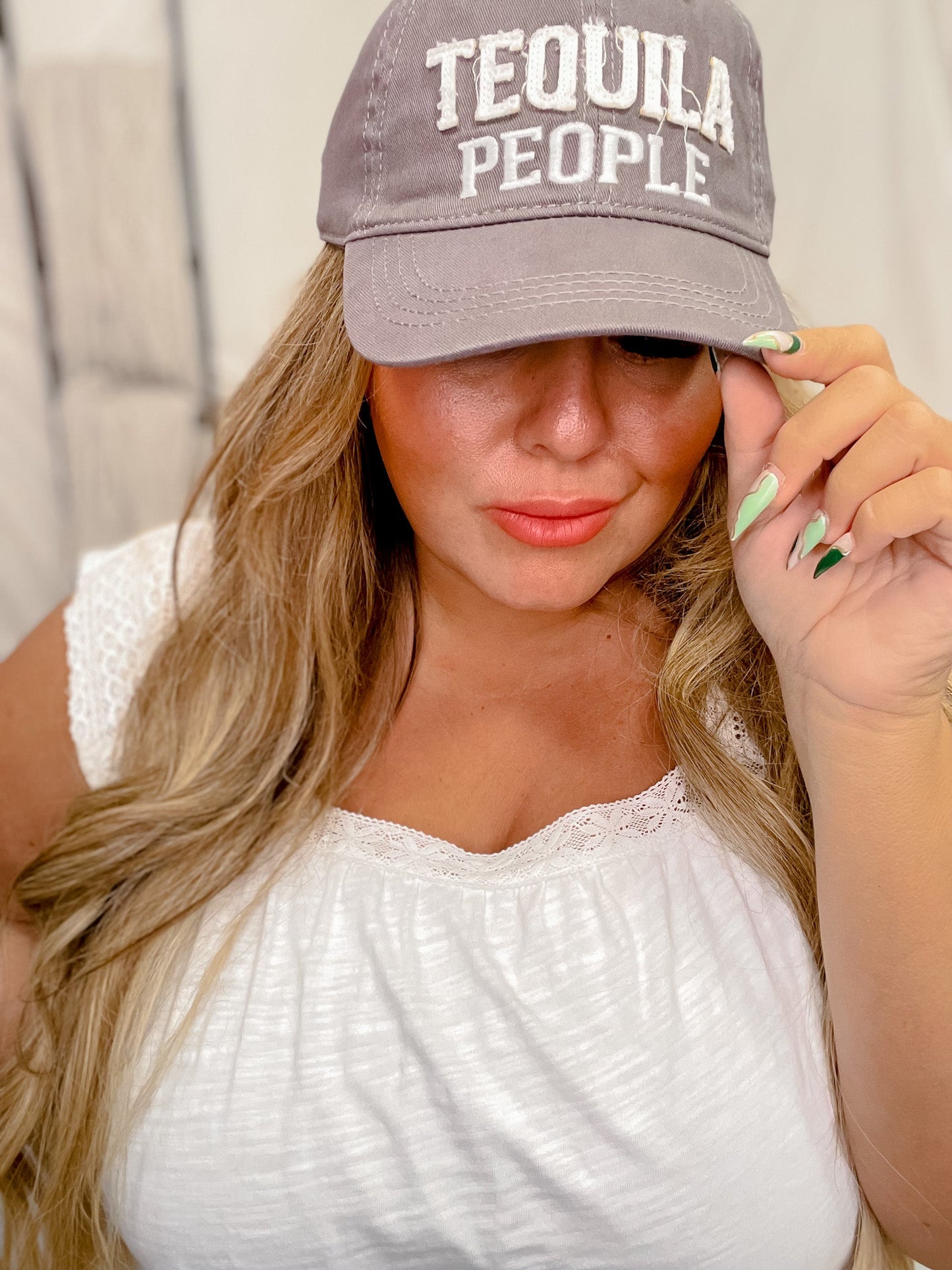 "Tequila People" Dark Gray Adjustable Hat - Whiskey Skies - PAVILION