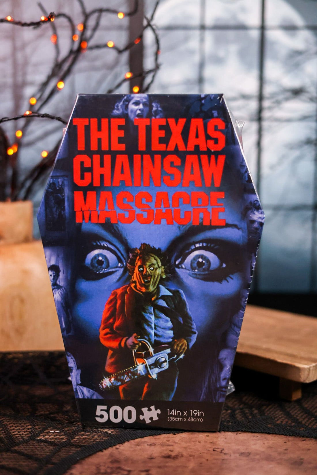 Texas Chainsaw Massacre 500 Piece Coffin Box Puzzle - Whiskey Skies - NMR