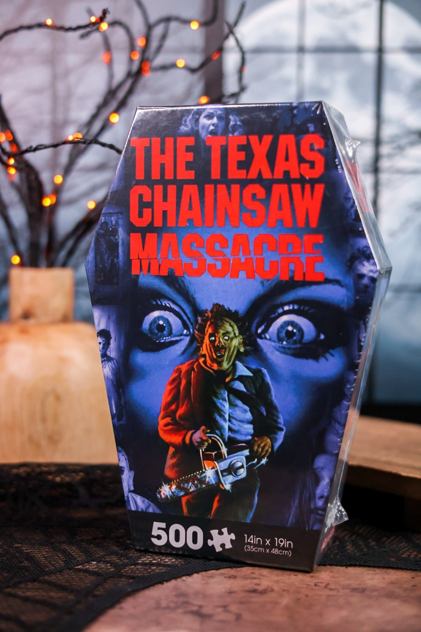 Texas Chainsaw Massacre 500 Piece Coffin Box Puzzle - Whiskey Skies - NMR