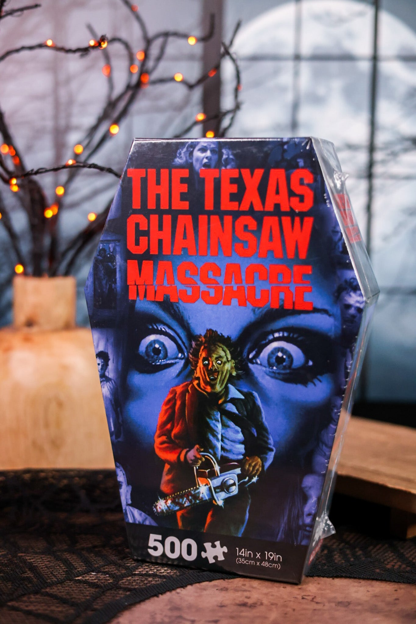 Texas Chainsaw Massacre 500 Piece Coffin Box Puzzle - Whiskey Skies - NMR