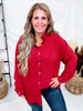 Textured Long Sleeve Button Front Blouse (5 Colors) - Whiskey Skies - DEAR SCARLETT