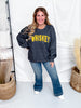 Textured Whiskey Long Sleeve Knit Sweatshirt - Whiskey Skies - SOUTHERN BLISS COMPANY