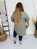 Textured Woven Olive Tunic Top - Whiskey Skies - GIGIO