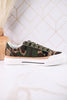 "That's Her" Camo Print Sneakers With Green & Red Laces - Whiskey Skies - CORKYS FOOTWEAR