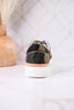 "That's Her" Camo Print Sneakers With Green & Red Laces - Whiskey Skies - CORKYS FOOTWEAR