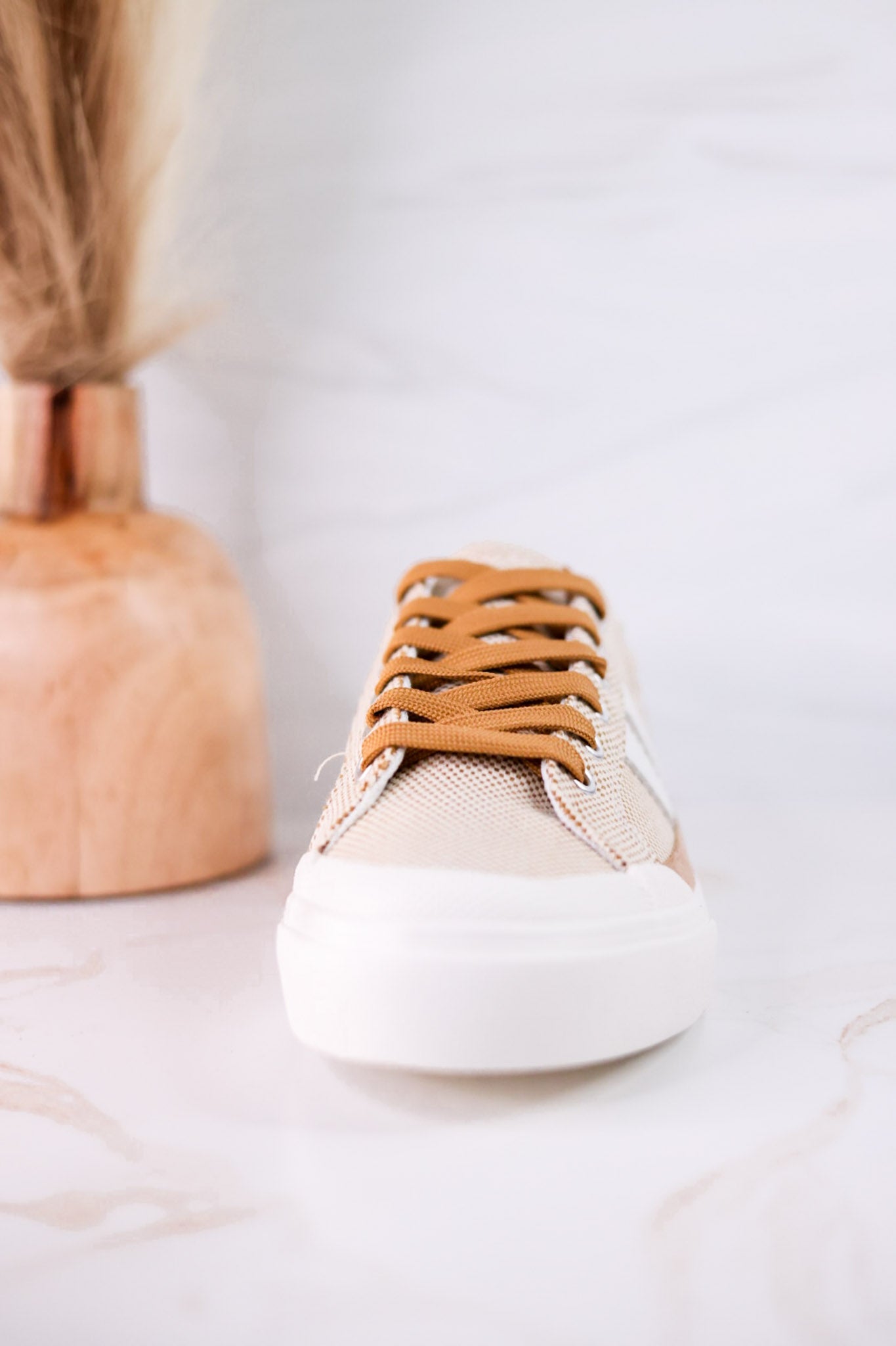 That's Her Tan Tweed Sneakers - Whiskey Skies - CORKYS FOOTWEAR