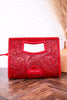 The Alma Tooled Red Leather Crossbody Bag - Whiskey Skies - LOYAL WEST