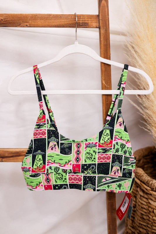 The Area 51 Boob Hammock Bralette - Whiskey Skies - SHINESTY