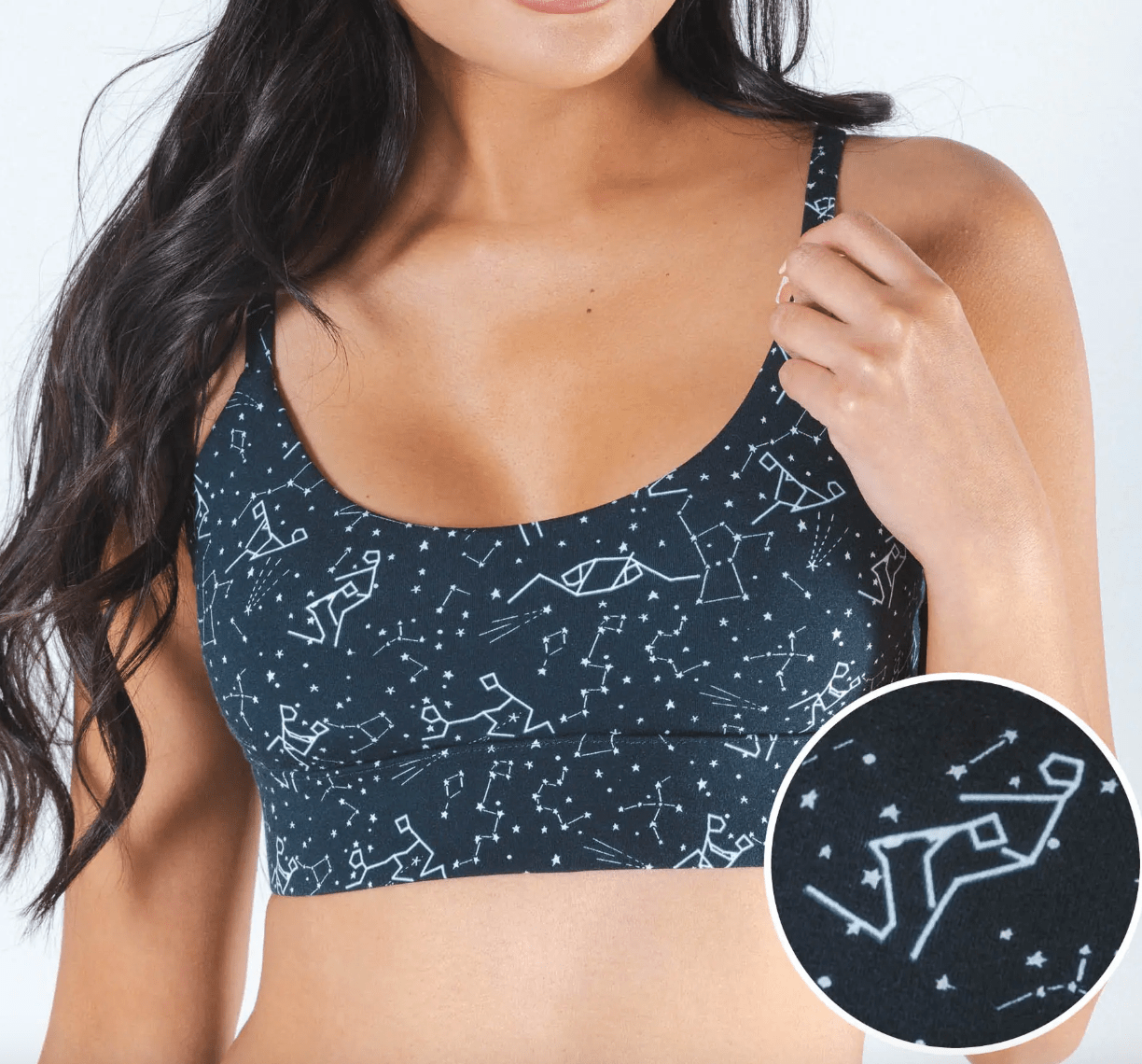 The Big Bang Glow In The Dark Boob Hammock Bralette - Whiskey Skies - SHINESTY