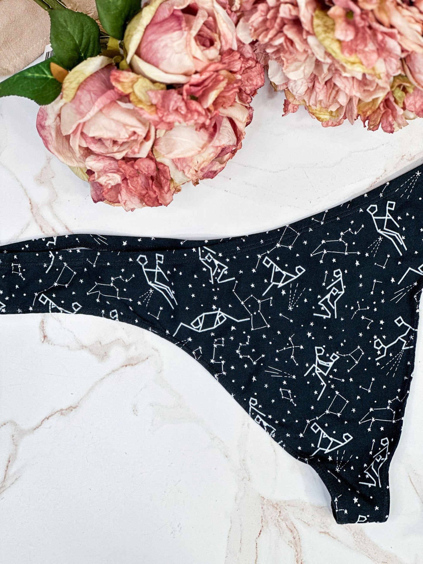 The Big Bang Glow In The Dark MicroModal Thong - Whiskey Skies - SHINESTY