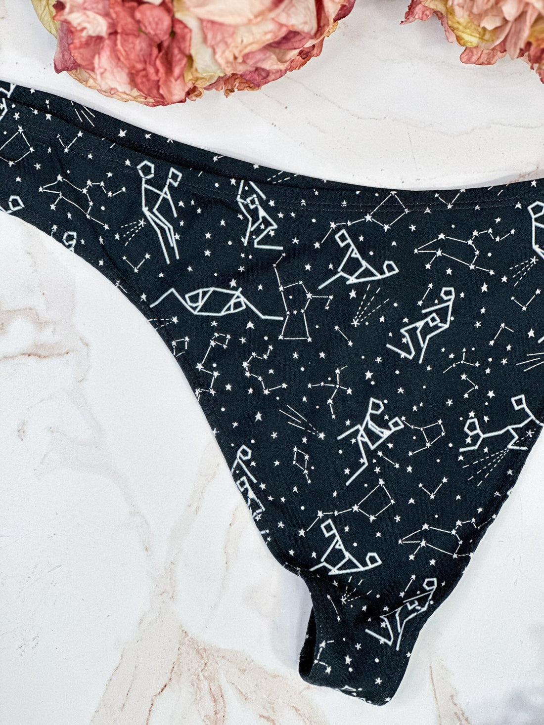 The Big Bang Glow In The Dark MicroModal Thong - Whiskey Skies - SHINESTY