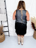 The Fort Worth Fringe Skirt in Black - Whiskey Skies - STERLING KREEK