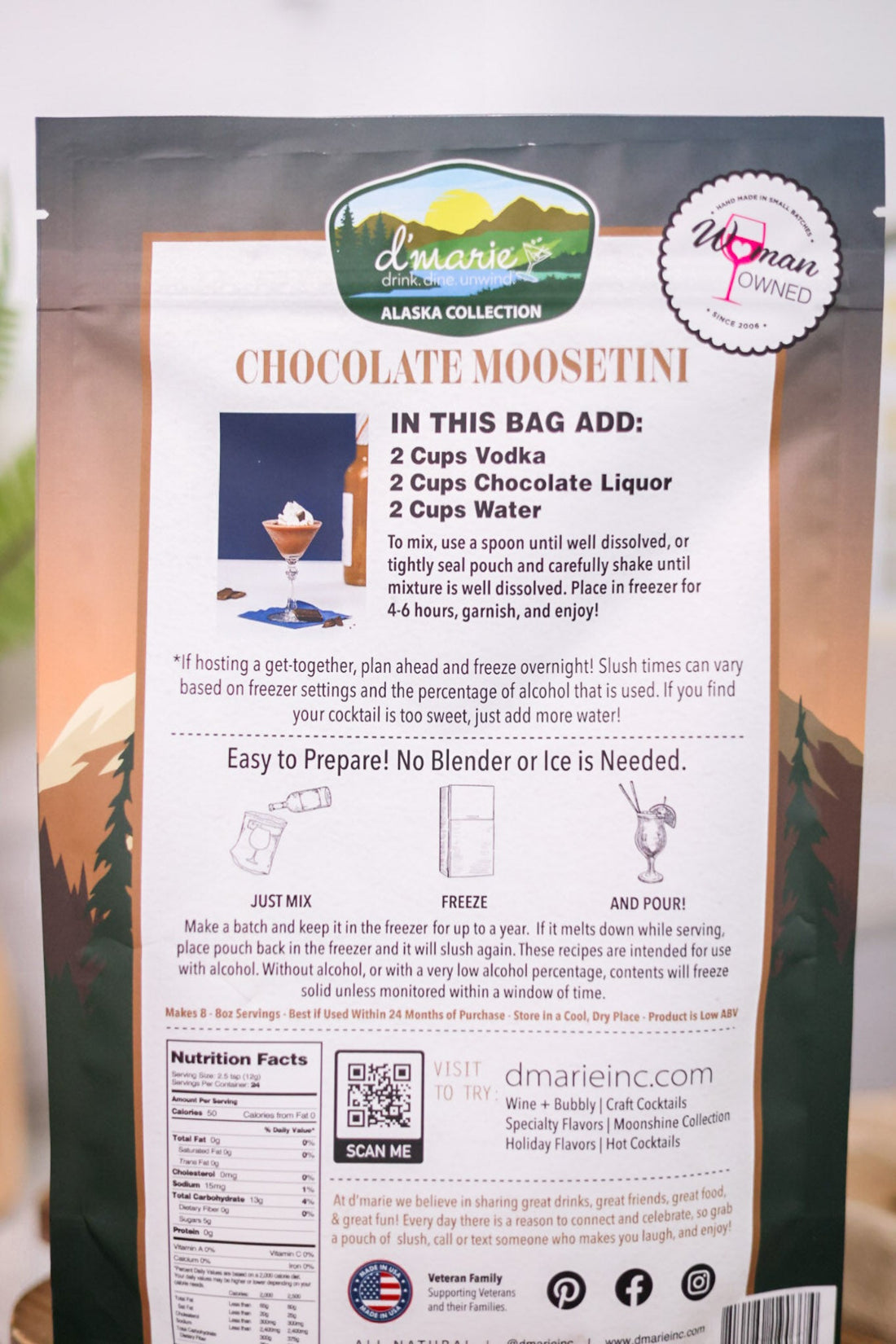 The Great Outdoors Craft Cocktail Slush Mixes (3 Flavors) - Whiskey Skies - D'MARIE, INC