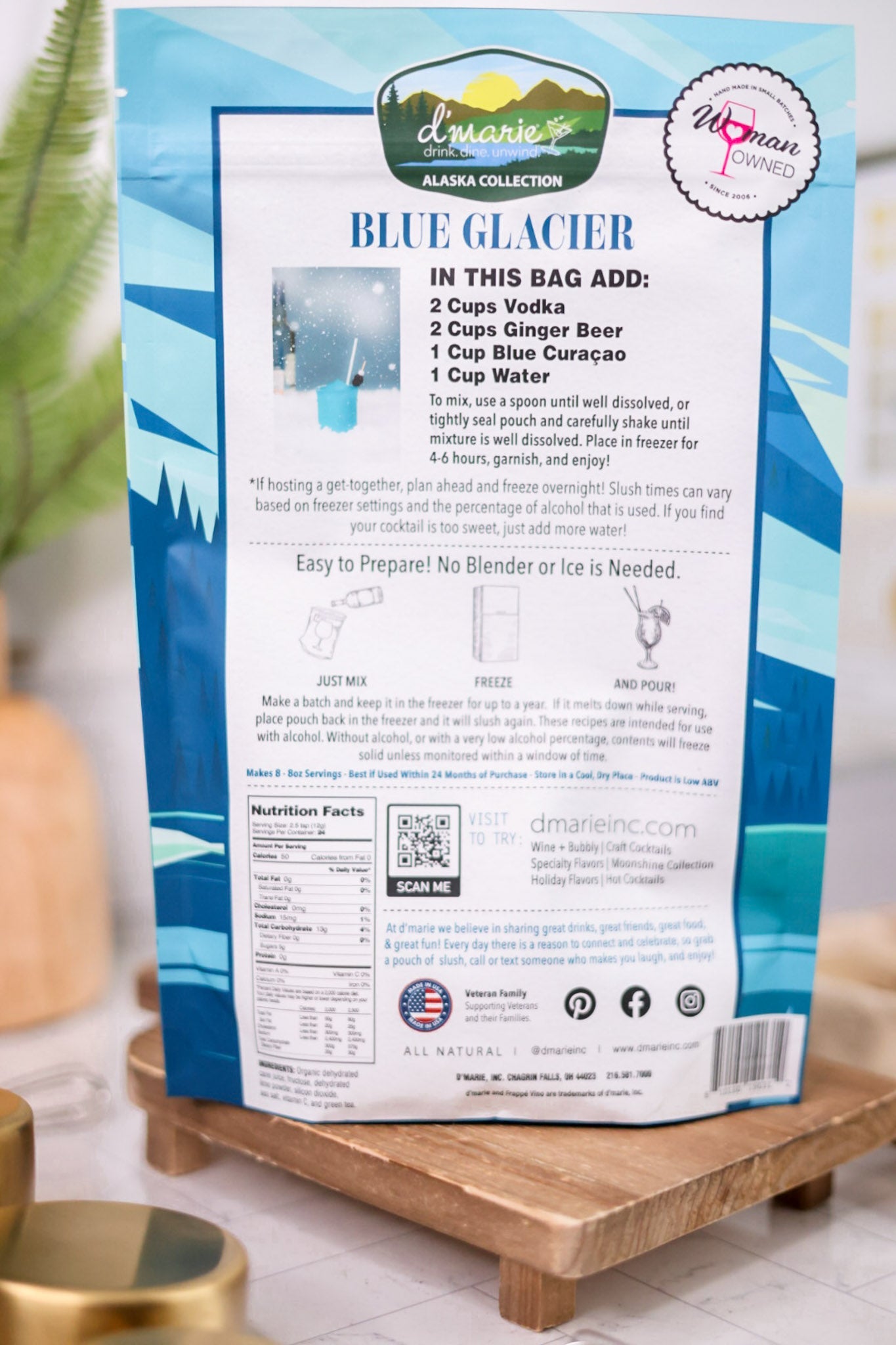 The Great Outdoors Craft Cocktail Slush Mixes (3 Flavors) - Whiskey Skies - D'MARIE, INC