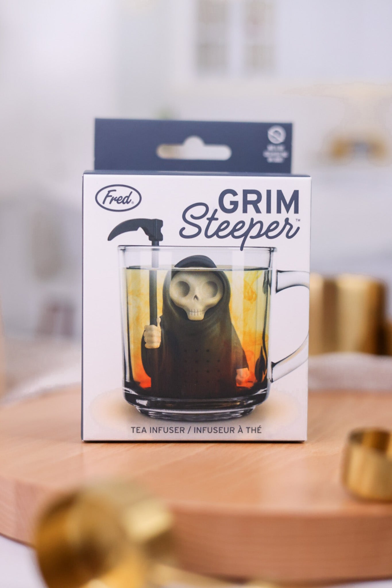 The Grim Steeper Tea Infuser - Whiskey Skies - FRED AND FRIENDS