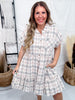 The Kendrick Plaid Shirt Dress - Whiskey Skies - MIKAROSE