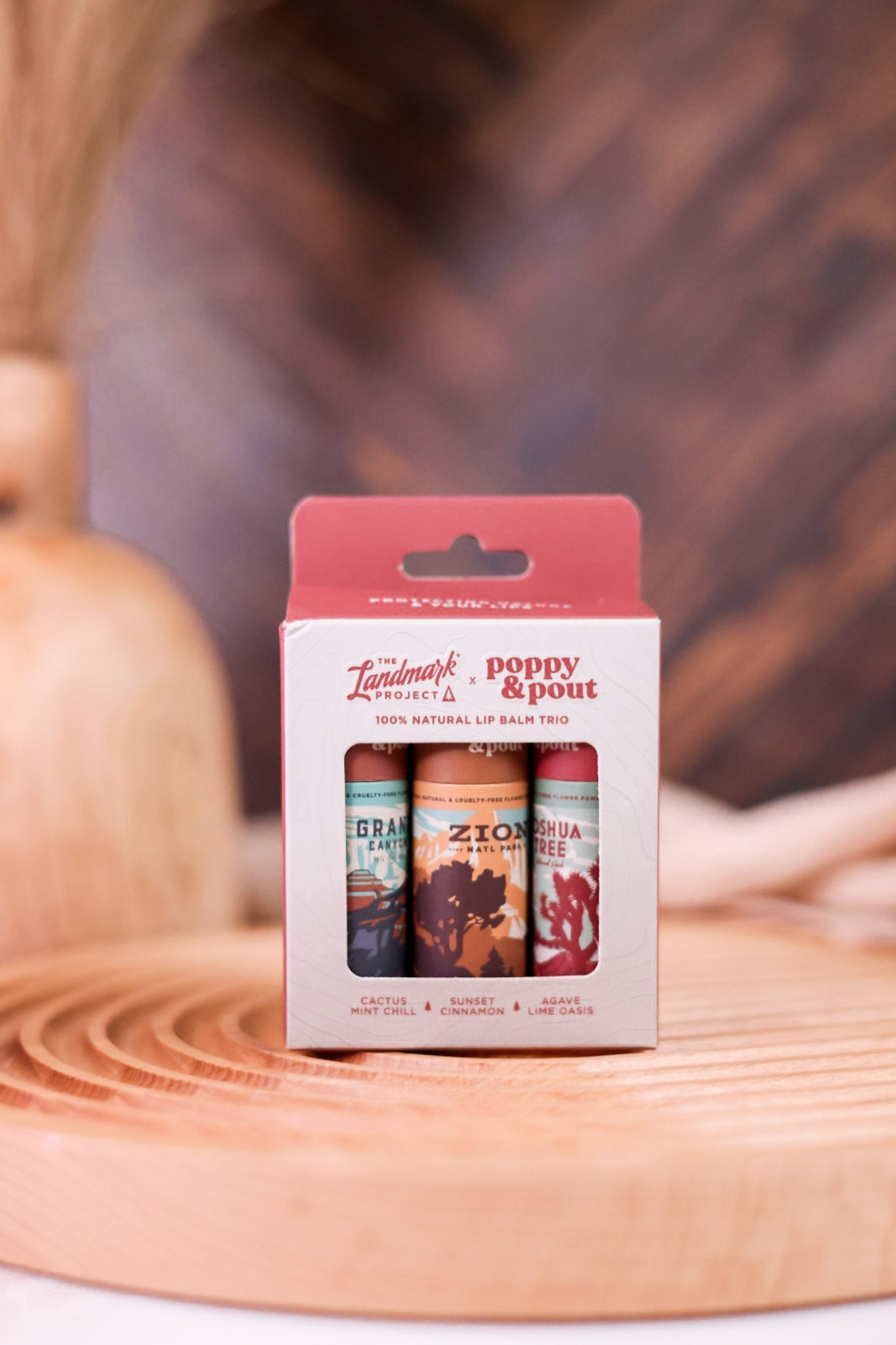 The Landmark Project Lip Balm Gift Set Of Three - Whiskey Skies - POPPY & POUT