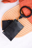 The Libby Wallet Wristlet In Black Lizard - Whiskey Skies - JEN & CO