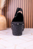 The Miranda Platform Mules In Black - Whiskey Skies - VERY G