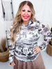 "The Old Days" Mesh Western Themed Top - Whiskey Skies - STERLING KREEK