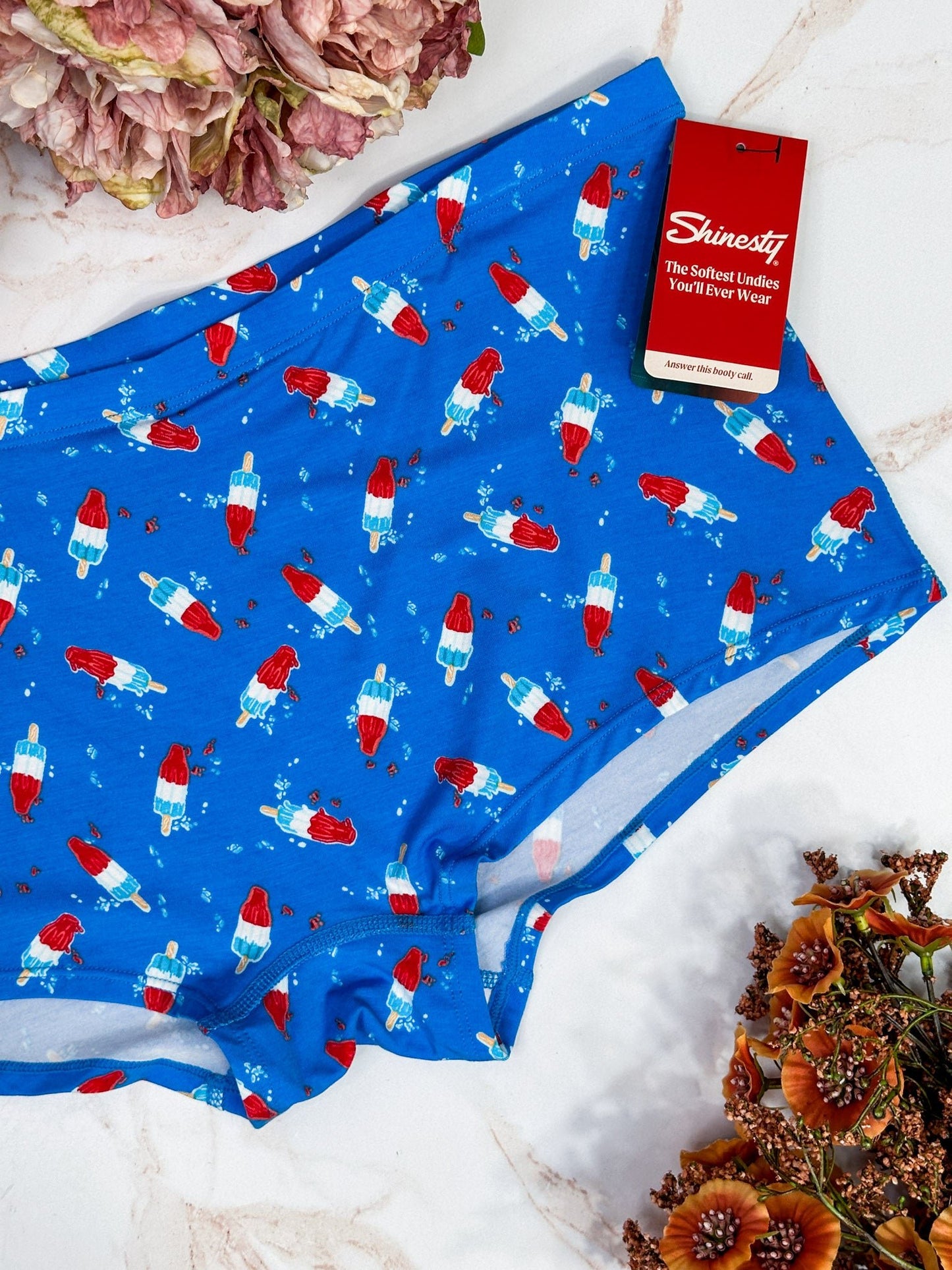 The Popsicle Stick Modal Boyshort Underwear - Whiskey Skies - SHINESTY