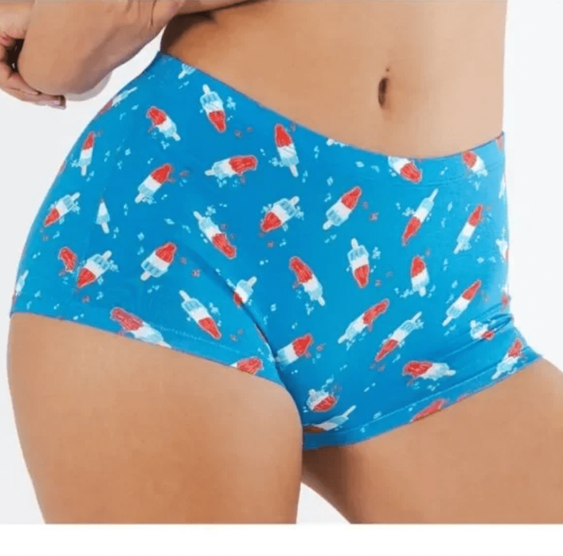 The Popsicle Stick Modal Boyshort Underwear - Whiskey Skies - SHINESTY