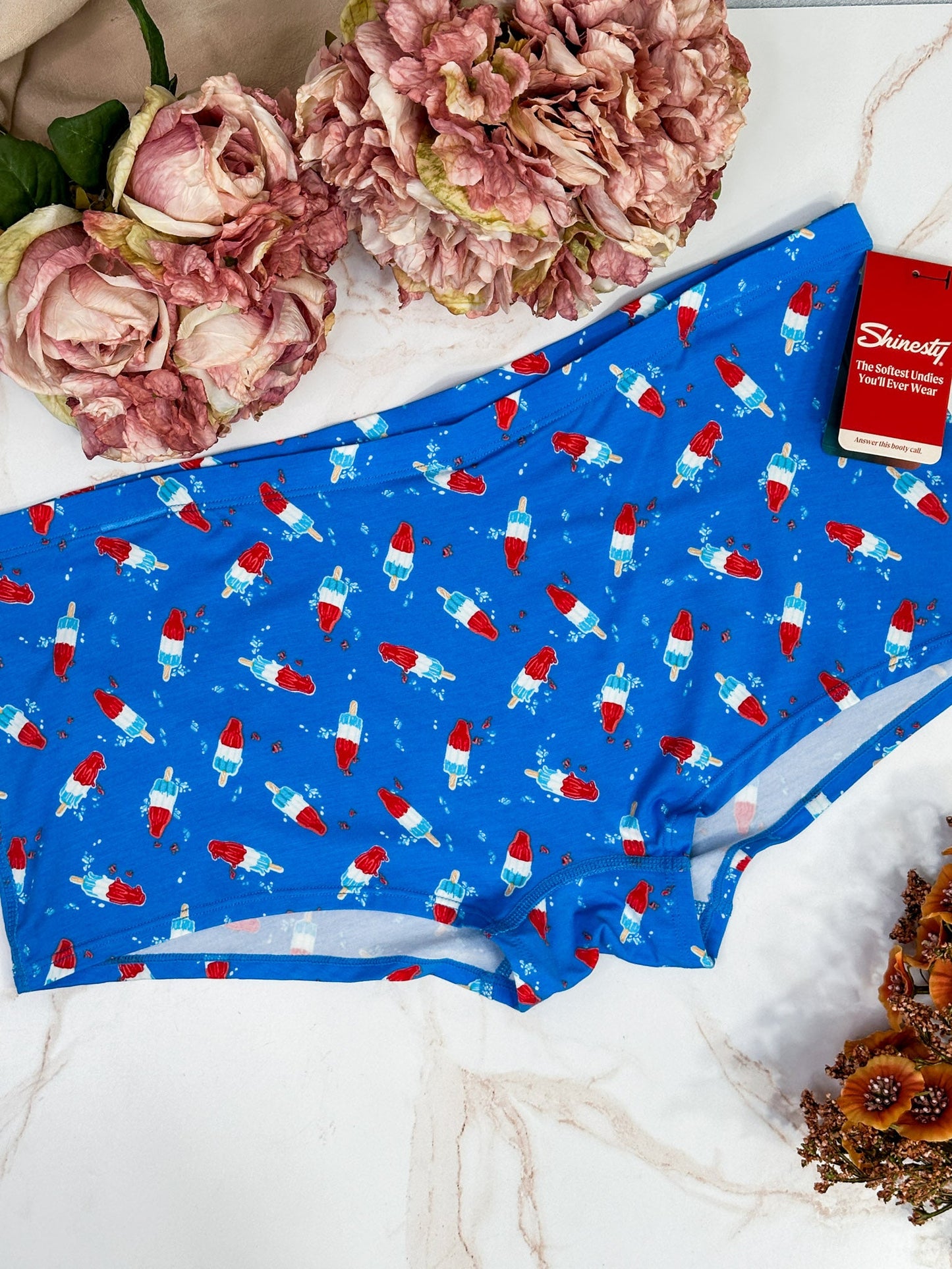 The Popsicle Stick Modal Boyshort Underwear - Whiskey Skies - SHINESTY