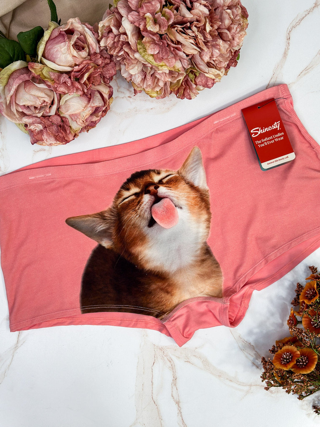 The Right Meow Modal Boyshort Underwear - Whiskey Skies - SHINESTY