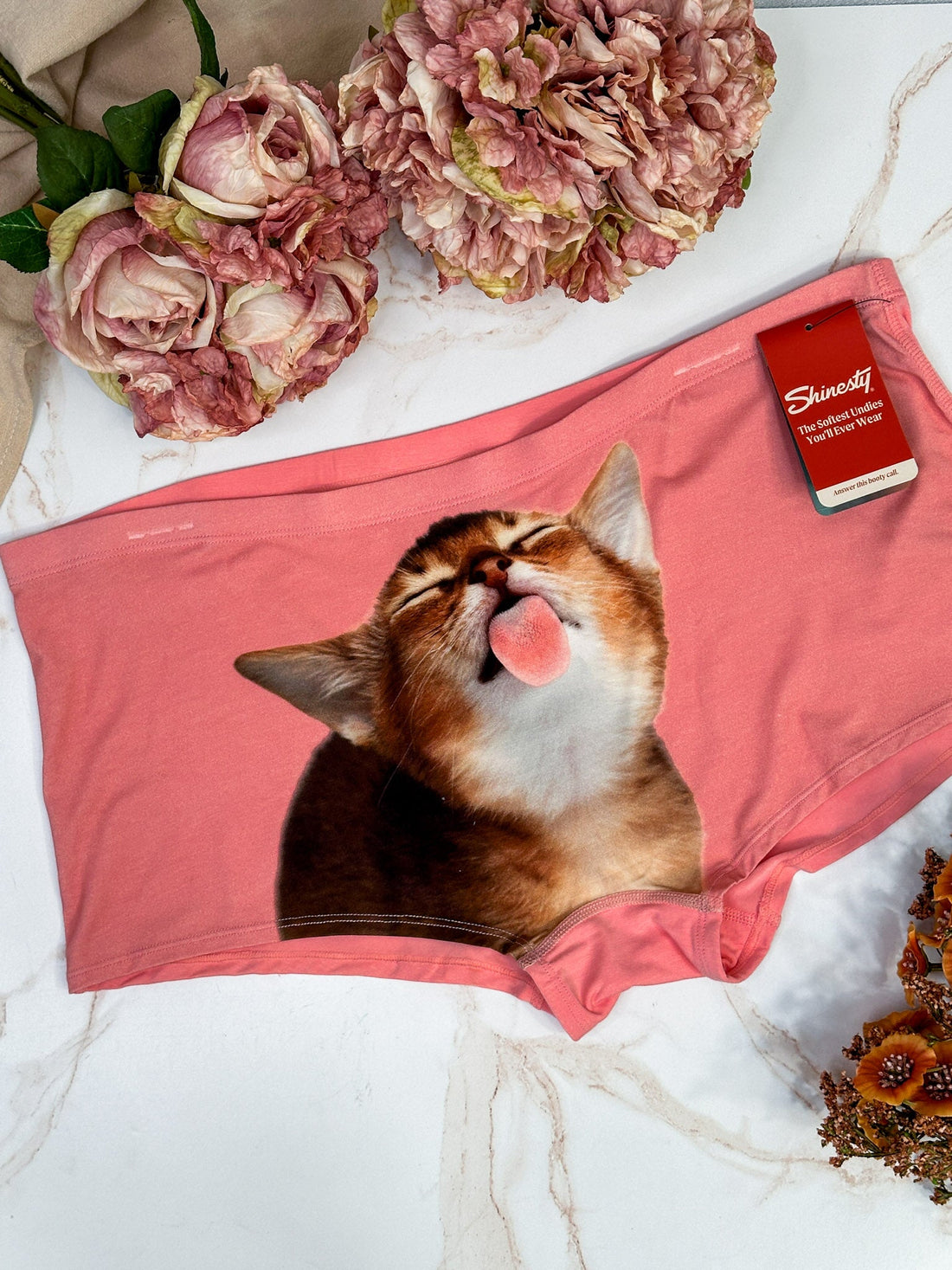 The Right Meow Modal Boyshort Underwear - Whiskey Skies - SHINESTY