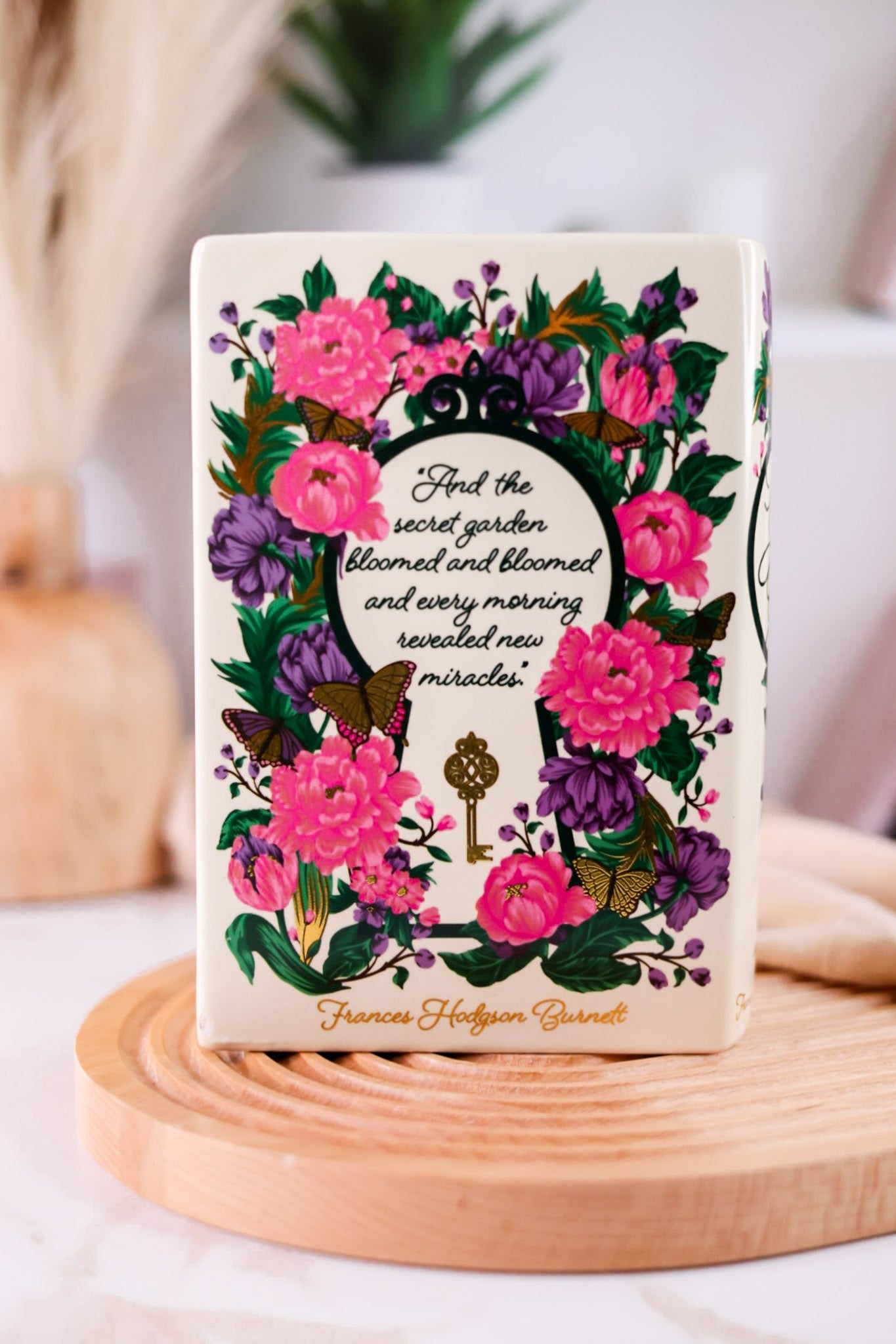 The Secret Garden Ceramic Book Vase - Whiskey Skies - STEEL MILL & CO.