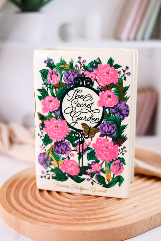 The Secret Garden Ceramic Book Vase - Whiskey Skies - STEEL MILL & CO.