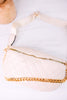The Sylvie Quilted Belt Bag In Bone - Whiskey Skies - JEN & CO